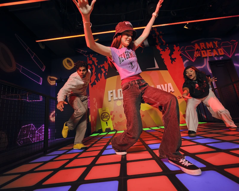 Guests playing Floor is Lava in RePLAY