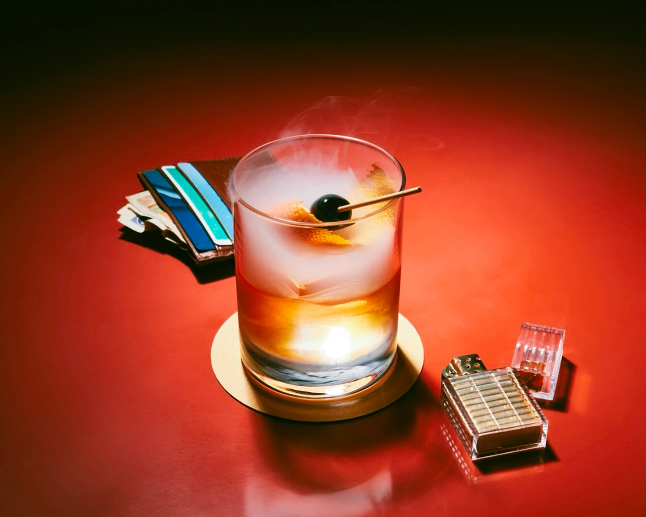Old fashioned cocktail