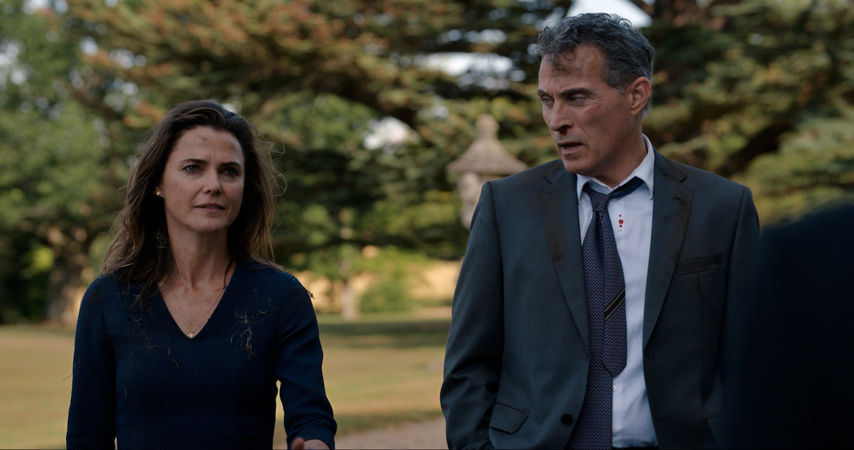 Keri Russell and Rufus Sewell in The Diplomat.