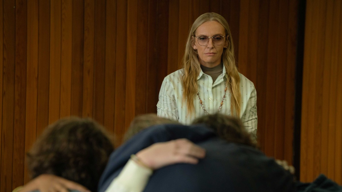 WAYWARD. Toni Collette as Evelyn Wade in episode 103 of Wayward. Cr. Michael Gibson/Netflix © 2024