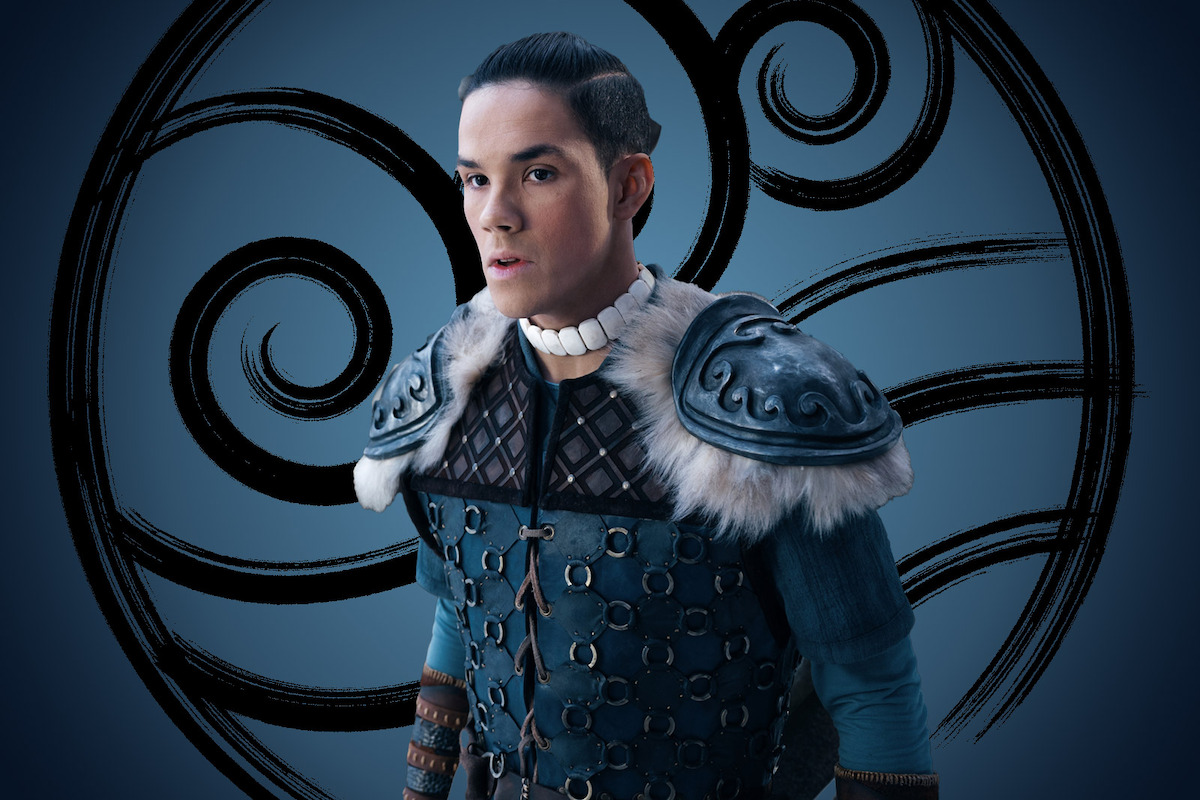 Ian Ousley as Sokka wears water tribe attire in Season 1 of ‘Avatar: The Last Airbender’