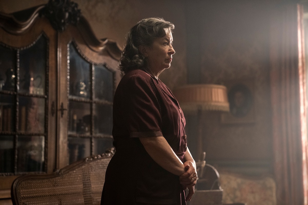 Marion Bailey as Madame Manec in Episode 3 of All the Light We Cannot See.