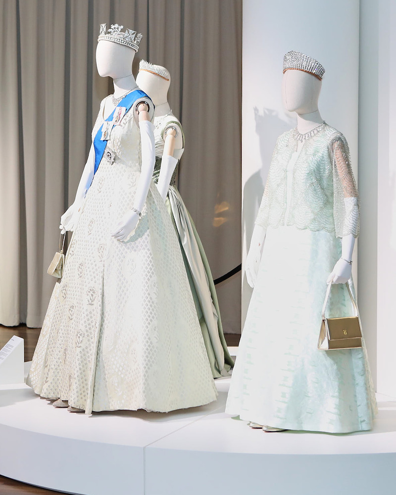 The Crown Season 6 Premiere Costume Retrospective Exhibition.
