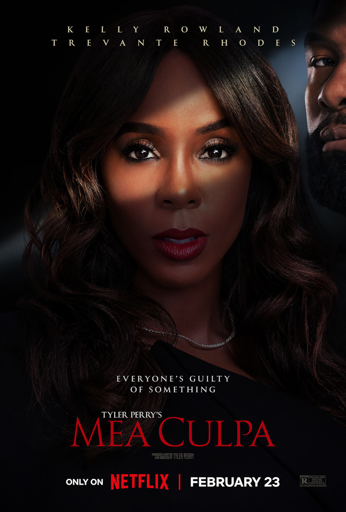 Kelly Rowland and Trevante Rhodes in ‘Mea Culpa’