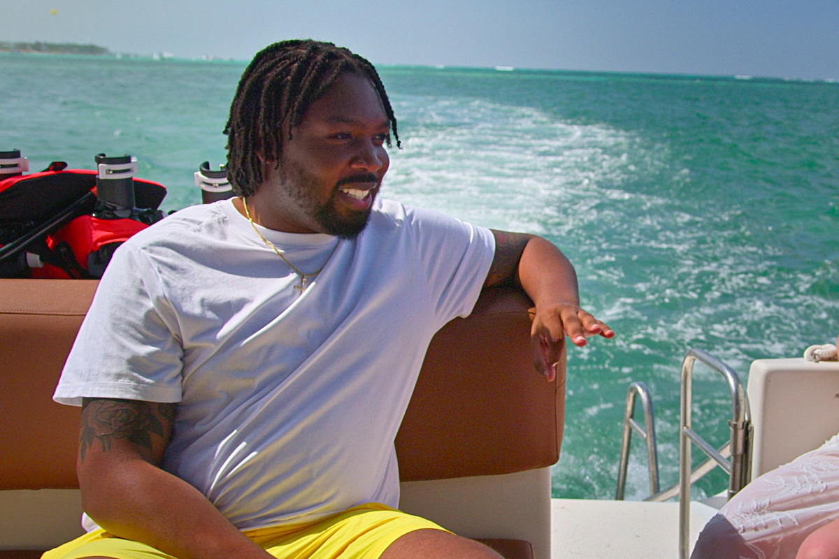 Kenneth sits on a boat in season 6 of ‘Love Is Blind’
