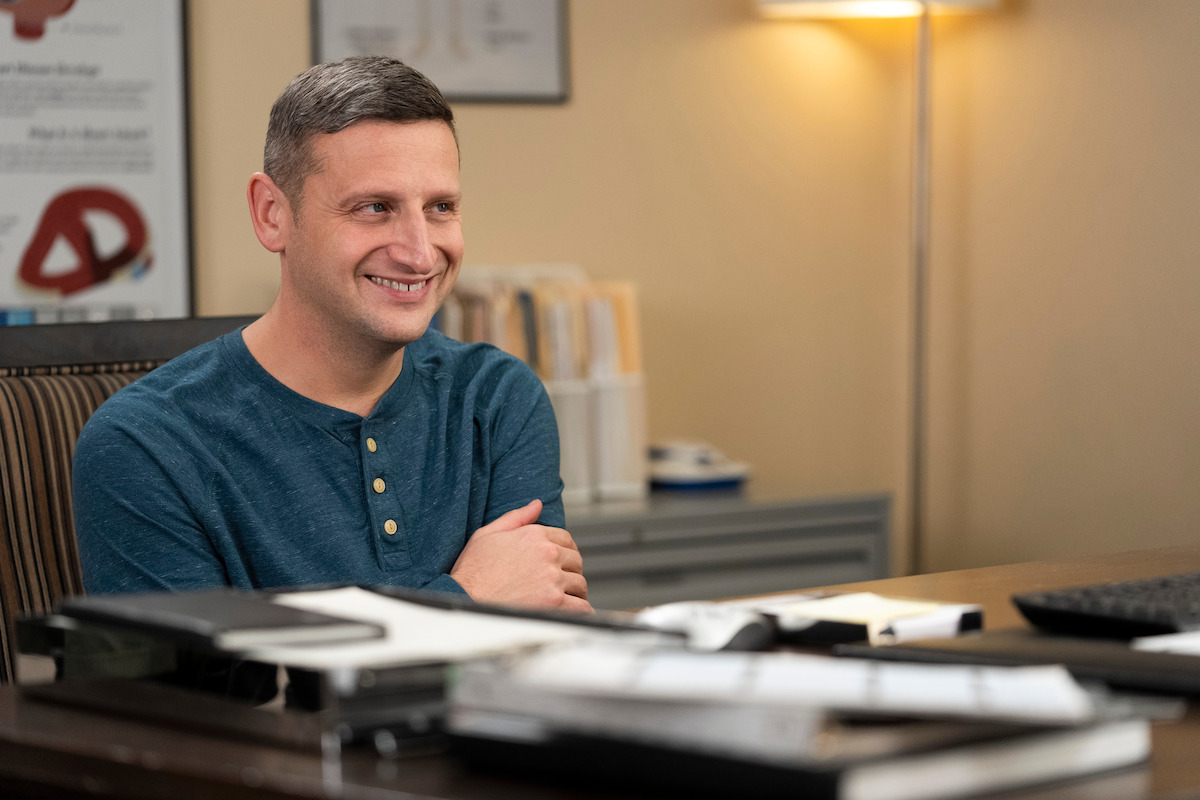 Tim Robinson smiling