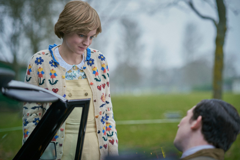 Princess Diana Looking Down At Someone