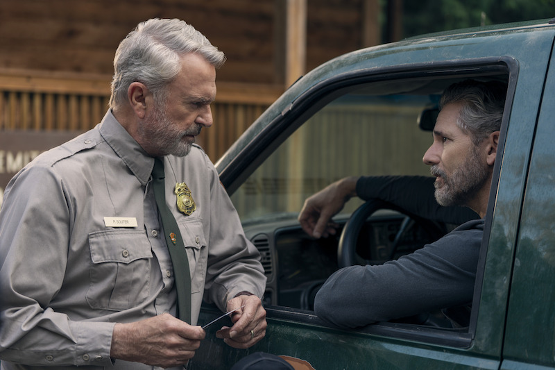 Sam Neill as Paul Souter, Eric Bana as Kyle Turner in 'Untamed.' 