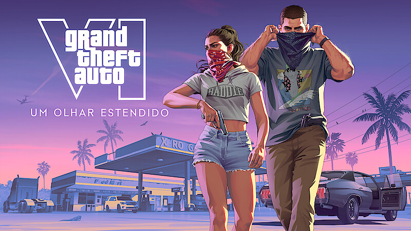 Arte principal de ‘Grand Theft Auto VI: um olhar estendido’