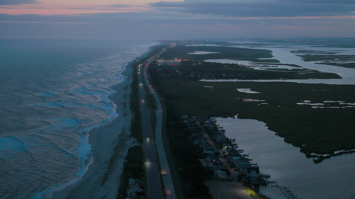 Aerial view of Gilgo Beach