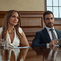 Jennifer Lopez and Brett Goldstein in Office Romance.