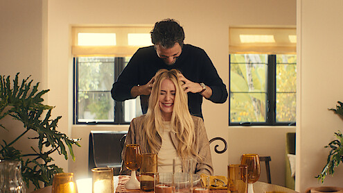 Arian Moayed as Andy and Justine Lupe as Morgan in 'Nobody Wants This' Season 2.