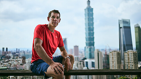 Alex Honnold in Taipei, Taiwan